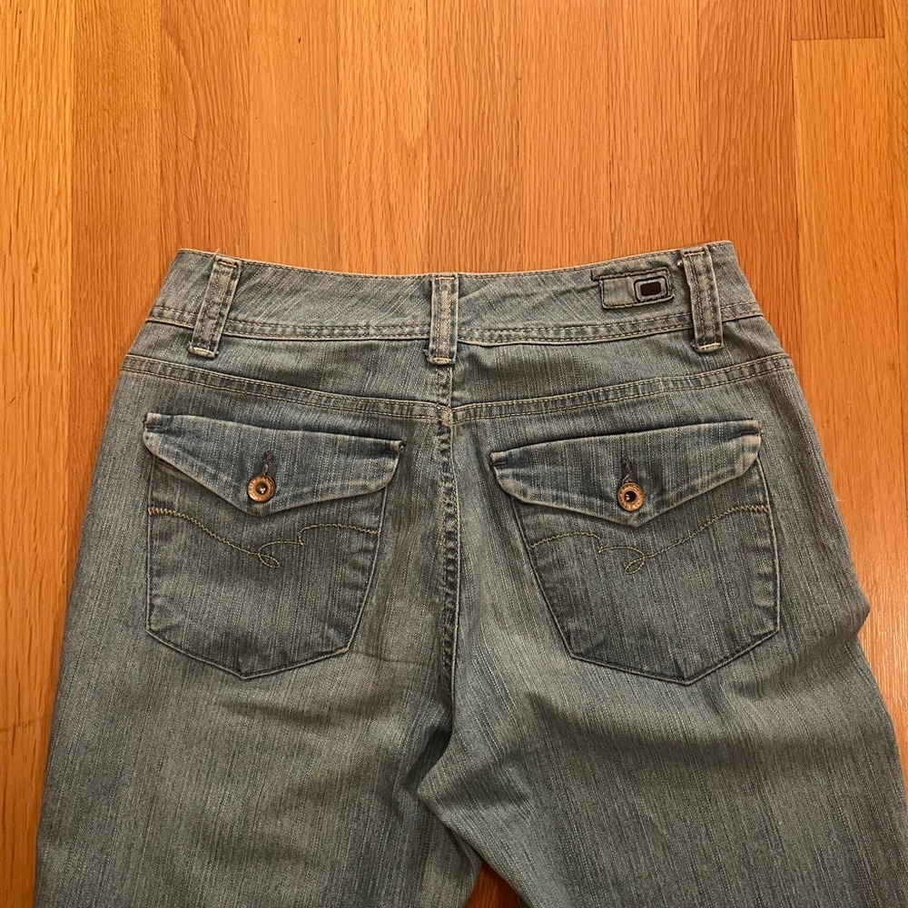 vintage bandolino blu boot cut light wash jeans